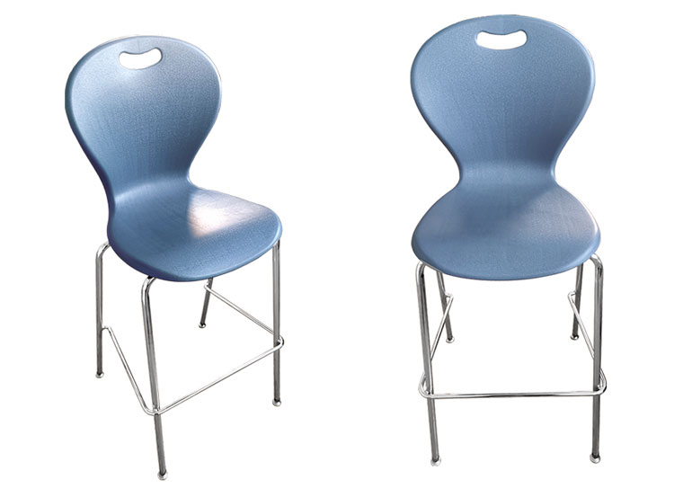 Round tube 4-leg 30 inch bar chair